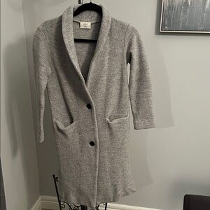 Wilfred Light Gray Textured Cardigan